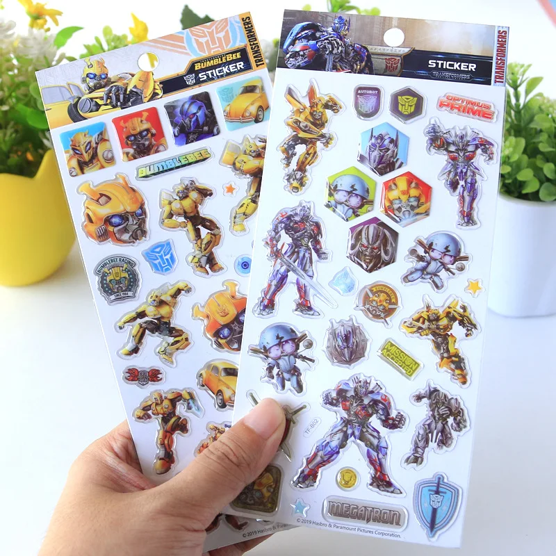 

Disney marvel transformers children crystal stickers Baby early education reward stickers Kindergarten praise 3d stickers toy