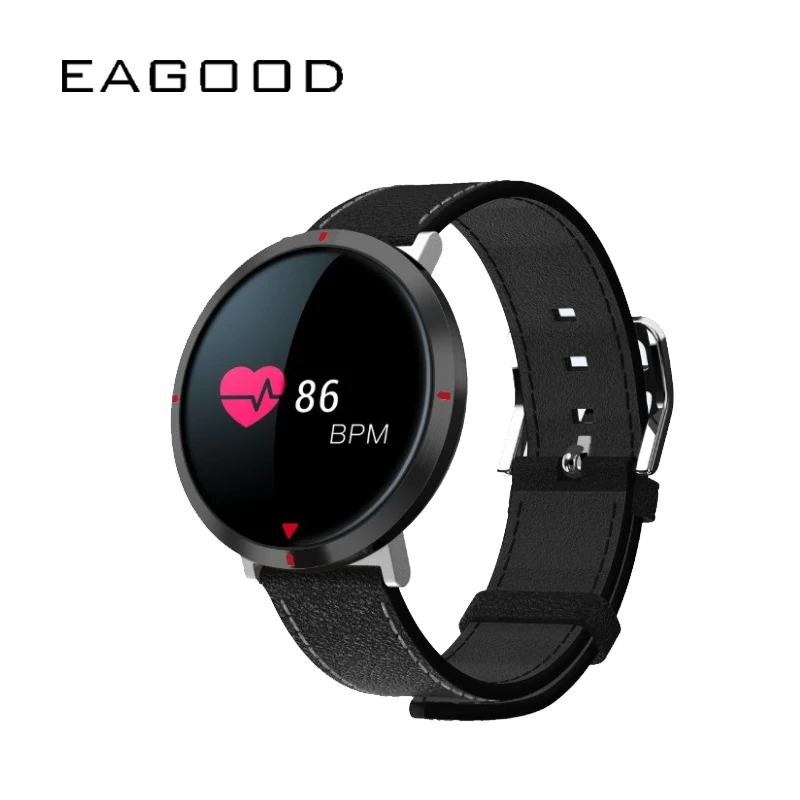 

EAGOOD Fashion Smart Bracelet 2019 Sleep Heart Rate Blood Pressure Monitor Sports Waterproof Color Circle Screen Smart Wristband