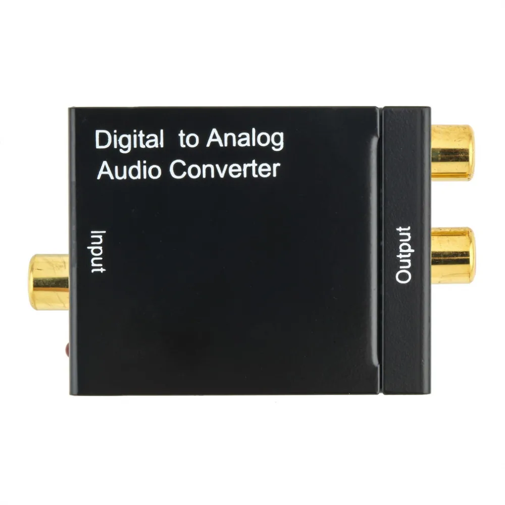 1 шт. Цифровой оптический коаксиальный оптический выход сигнал на rca-аналоговый Лидер продаж L/R аудио конвертер адаптер 26 мм 2xRCA