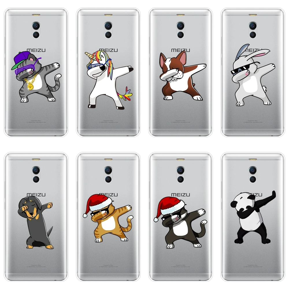 

Back Cover For Meizu M2 M3 M5 M6 Note Soft Silicone Cat Pug Dog Panda Funny Phone Case For Meizu M6 M6S M6T M5 M5C M5S M3 M3S M2