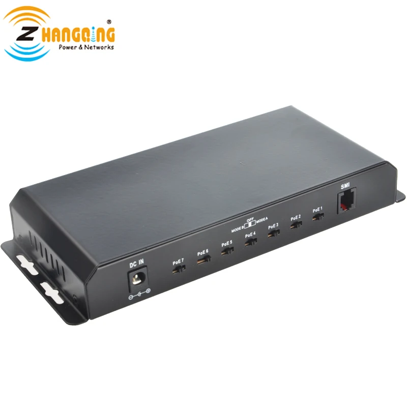 Коммутатор PoE Gigabit Power Over Ethernet 7 портов + 1 порт UPlink для IP камеры видеонаблюдения