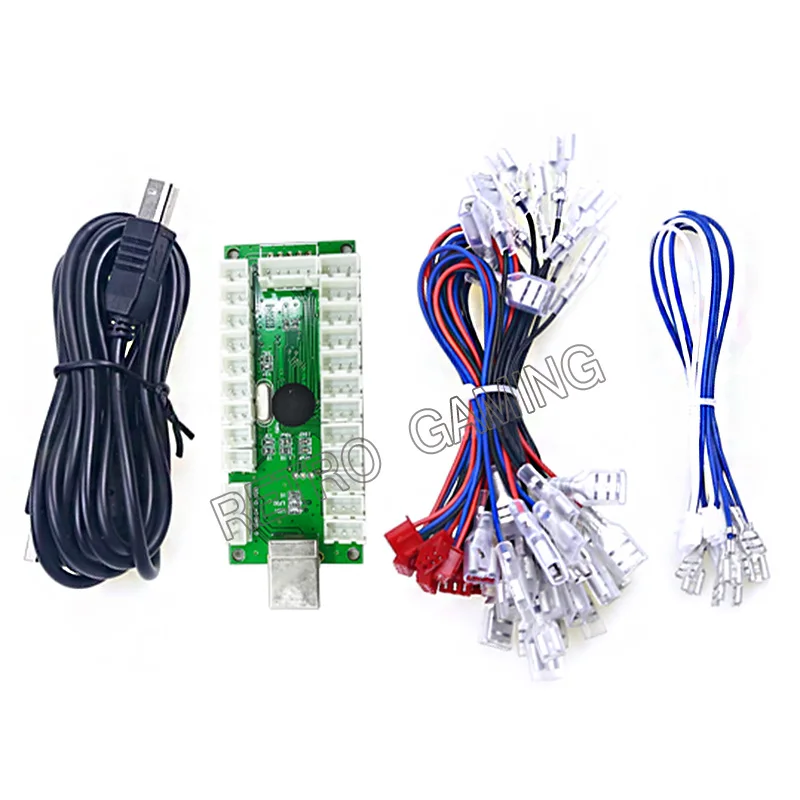 US $122.45 Zero Delay LED USB PC Joystick Encoder 48mm63mm For 2 Pin5 pin Joystick and Arcade LED Button PC Controller Computer Game