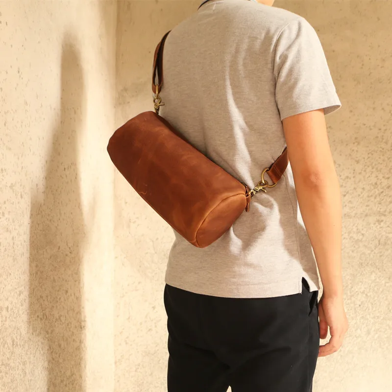 Leather Men's Leather Bags Leather Casual Waist Bags High-quality Waist Belt Waist Bags ipad Bags High-end Luxury