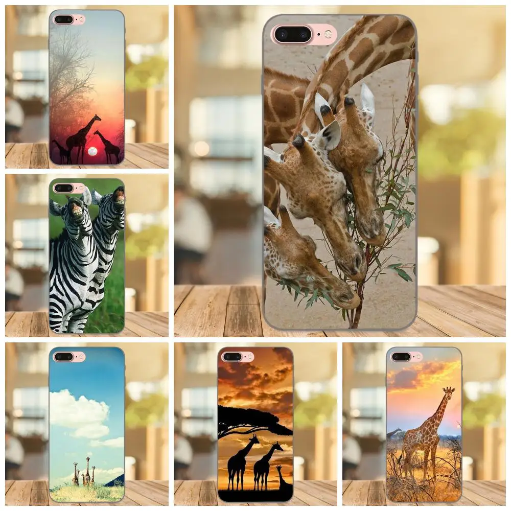 Three Giraffes прекрасный животный модный дизайн тонкий чехол для Xiaomi Redmi Note 2 3 4 4A 4X 5 5A 6 6A
