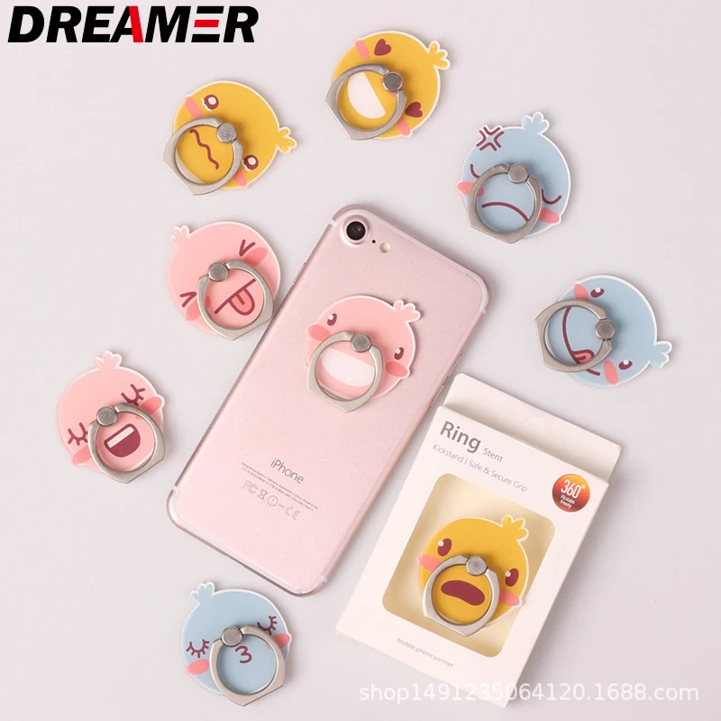 

wholesale Cartoon Universal Socket Mobile phone Finger Rings holder for all phone Expanding phone Stand Finger car phone Holder