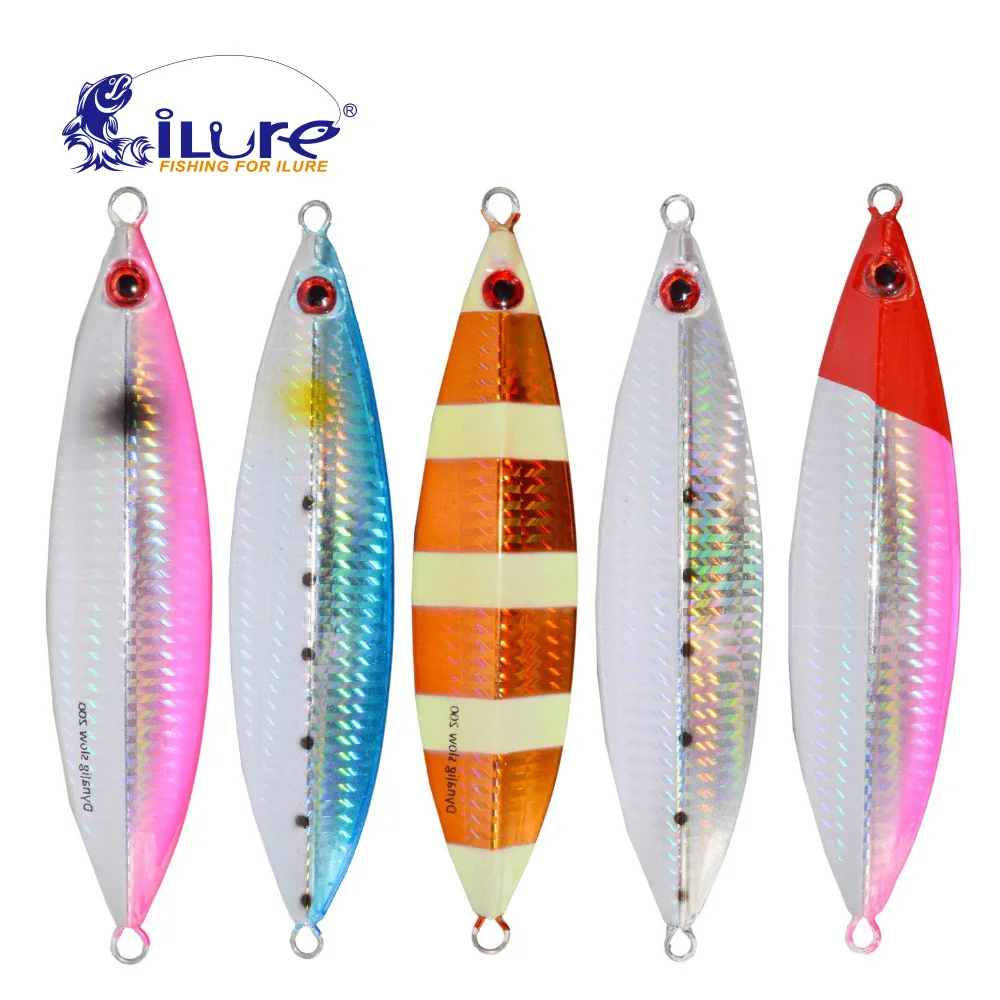 Achats gratuits en métal Jigging cuillère yeux leurre artificiel 30g/40g/60g/100g bateau pêche Jig leurres Super dur mer pêche appât Pesca