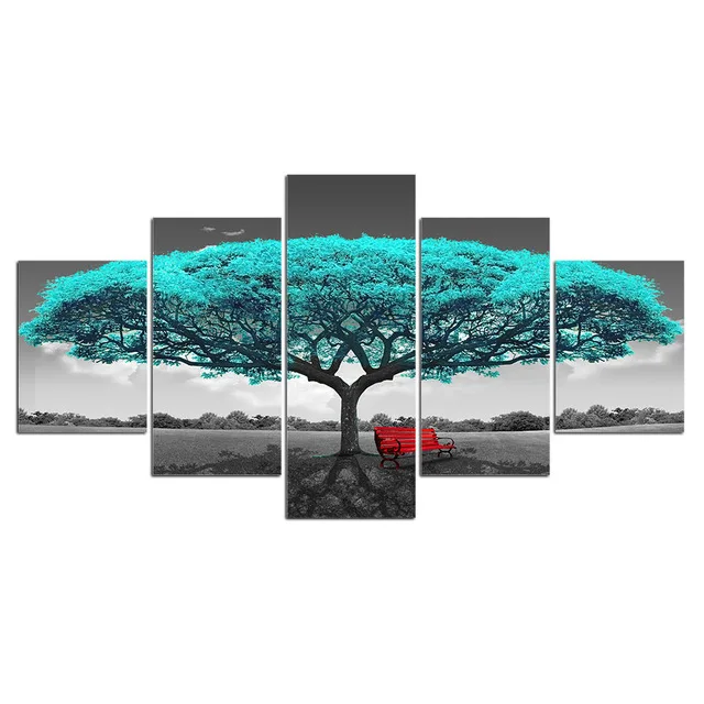 ArtSailing-5-panel-wall-art-tree-painting-Cherry-Blossoms-5-Panel-Painting-Canvas-Wall-Art-Picture.jpg_.webp_640x640 (3)