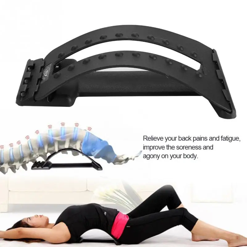 

Multi-level Spine Massager Back Supporter Lumbar Stretcher Spine Massage Waist Pain Relief Relax Prevent Lumbar Disc Herniation