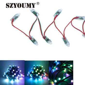 

SZYOUMY New WS2811 Led Pixel Module 12mm IP68 Waterproof DC5V Full Color RGB String Christmas LED Light Addressable 3000PCS