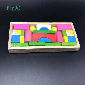 

Fly AC Wooden Building Blocks Set Educational Toys for Preschool Kids-Basic Educational Build & Play Stacking Toy