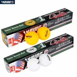 WEING WT601 Лидер продаж мячей 4 см белый и желтый любительских соревнований прочный пинг-понг мяч