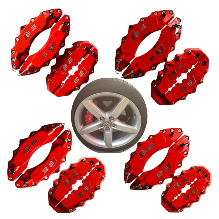 4x customize caliper cover kit for Audi Car Q3 A3 A4 A4L Q5 A5 A6L A6
