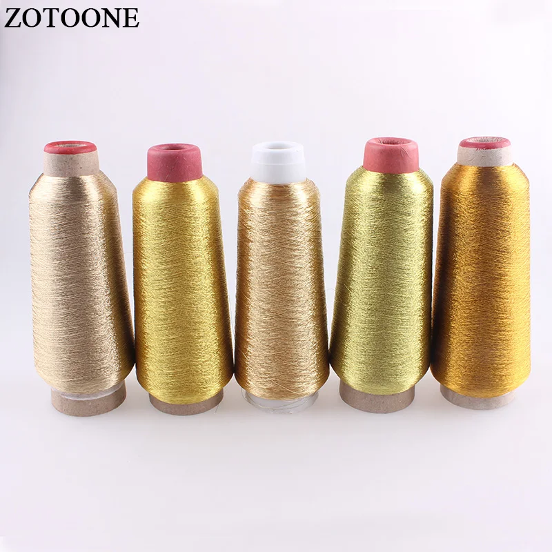 

ZOTOONE 3500M/Roll DMC Floss Metallic Embroidery Gold Threads For Sewing Craft Machine DIY Sewing Fabric Accessories For Clothes