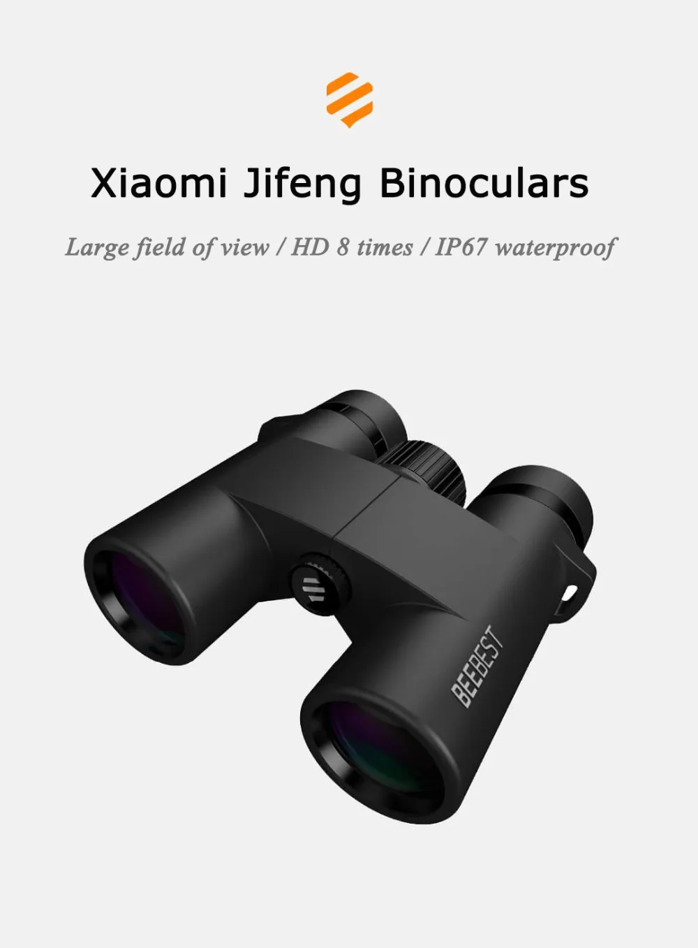 Новейший Xiaomi Jifeng Бинокль Профессиональный охотничий телескоп Широкий Угол Кемпинг Hd 8 раз поле зрения Ip67 водонепроницаемый