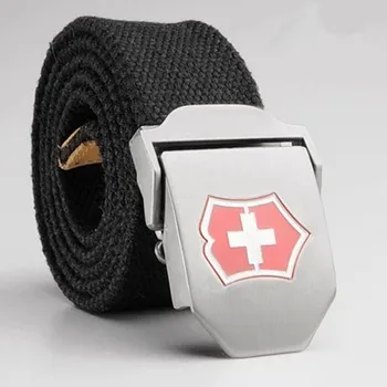 

Wholesale 110 120 140cm / 2019 Canvas Belt Many Styles High Quality Men And Women Military Thicker Casual Canvas Belt
