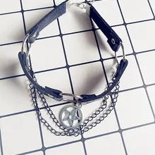 Пентакль Лолита Воротник Колье Панк Diablo Ренессанс Готический дворец Косплей Европа вечерние Опора Прямая поставка