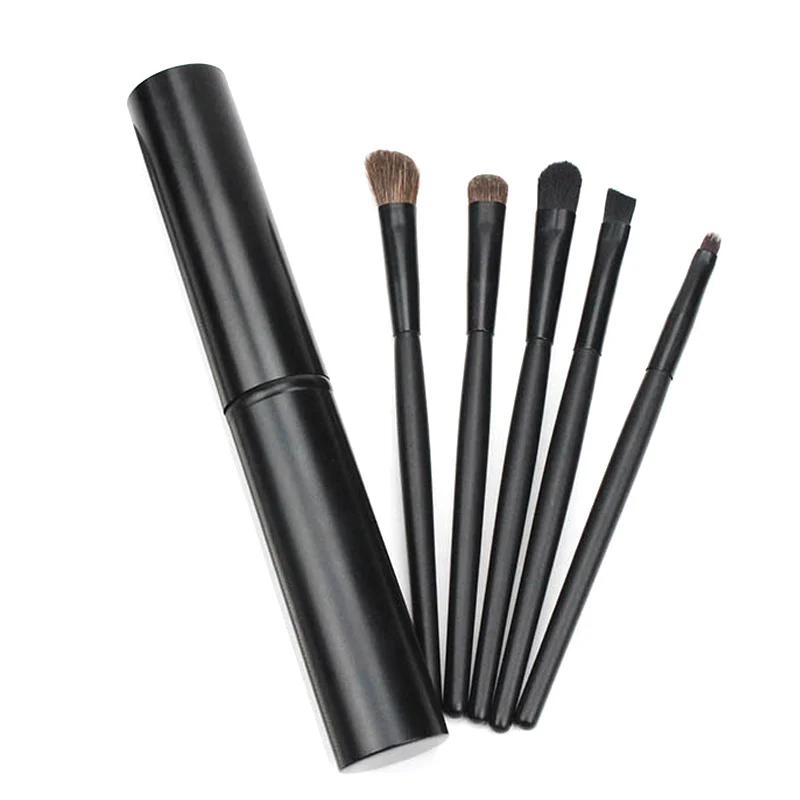 5 Pcs Professional Pony Hair Eyeshadow Brushes Set& Kits Eyes Brushes Makeup Tool Kit JIU55
