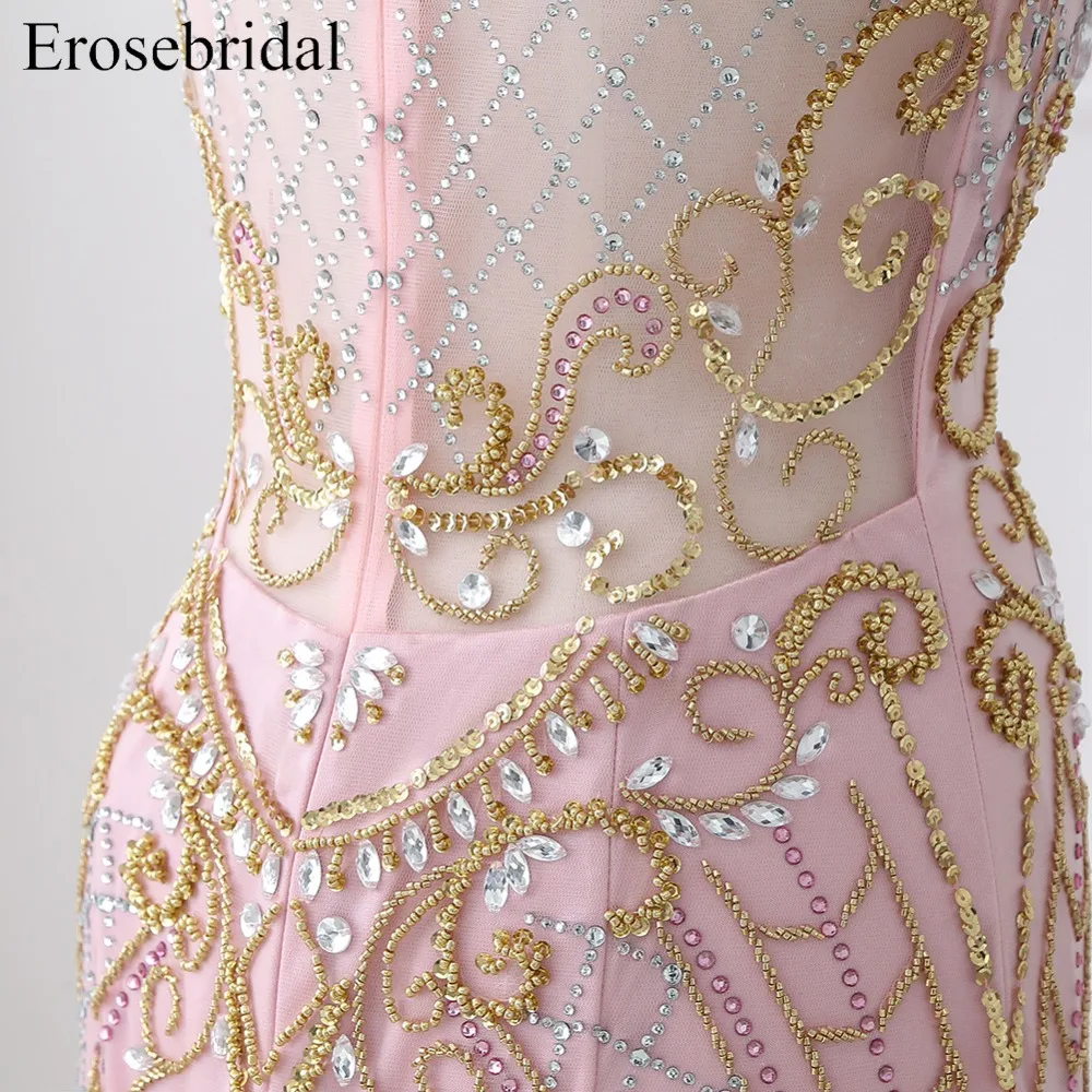 Contrast Color Beading 2019 Autumn Evening Dress Long Prom Party Gown Sweep Train Vestido De Festa Off The Shoulder ZLR011