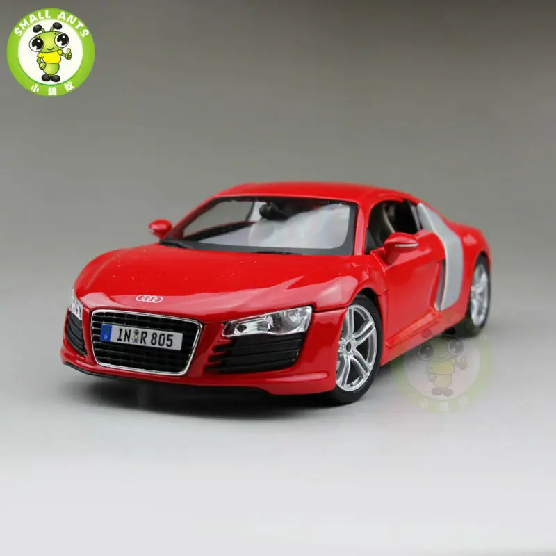 1/18 Audi R8 спортивный гоночный литой металлический автомобиль модель Maisto красный цвет