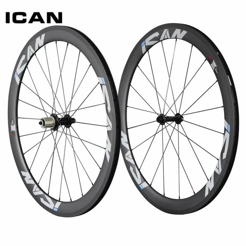 Perfect ICAN 700C 50mm clincher carbon wheels 23mm width UD matt road bicycle Powerway R13 black hubs CN spoeks carbon wheelset 50C 3 Perfect ICAN 700C 50mm clincher carbon wheels 23mm width UD matt road bicycle Powerway R13 black hubs CN spoeks carbon wheelset 50C 3