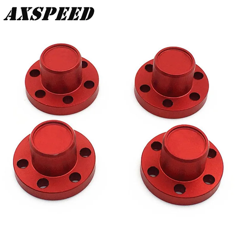 4pcs 1.9 inch Wheel Hub Caps for RC 1/10 Axial SCX10 Beadlock Rims Red | Игрушки и хобби