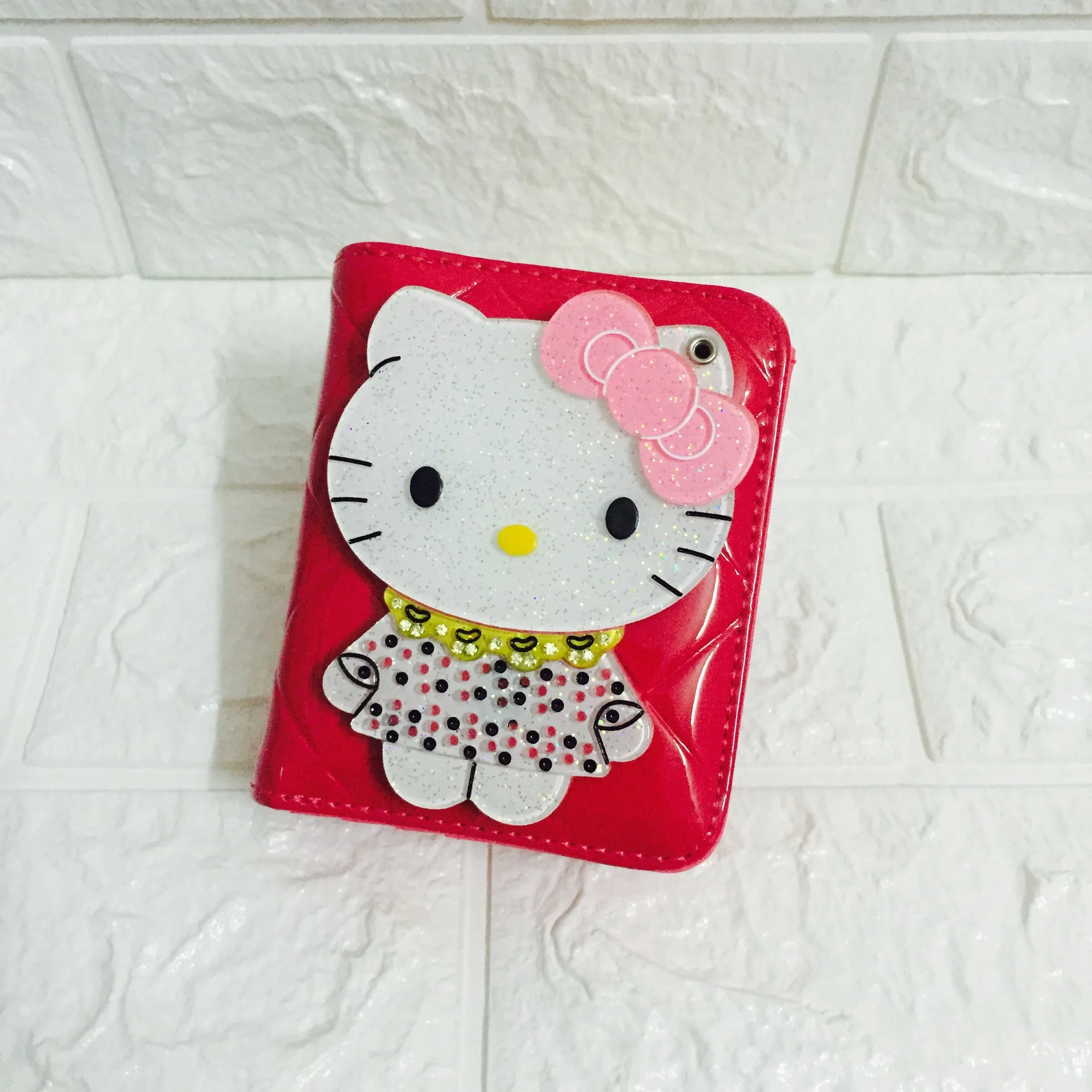 Доллар цена карман hello kitty кошельки короткие маленькие милые женские кожаные бумажники, Женский кошелек Carteira Feminina 45