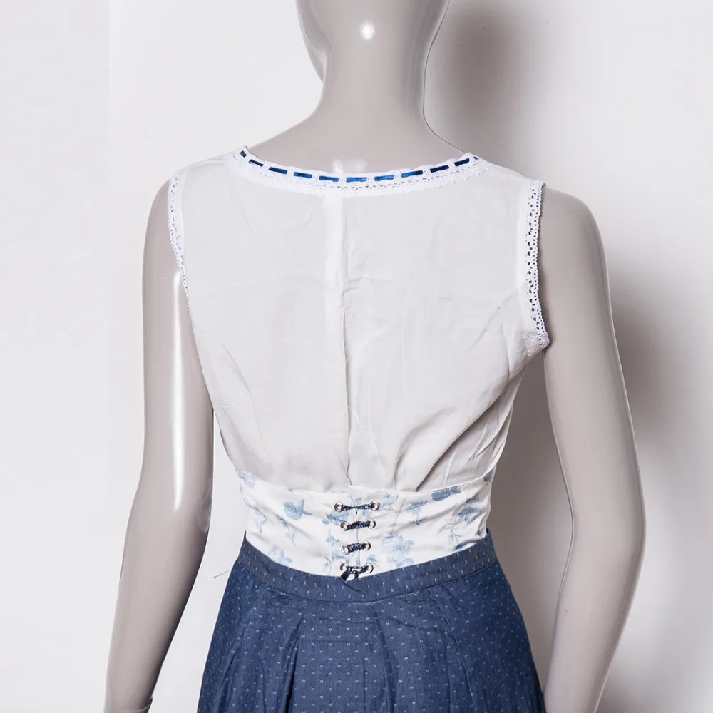 Westworld Season 2 Dolores Blue Dresses Cosplay Dolores Halloween Costumes Suit (4)