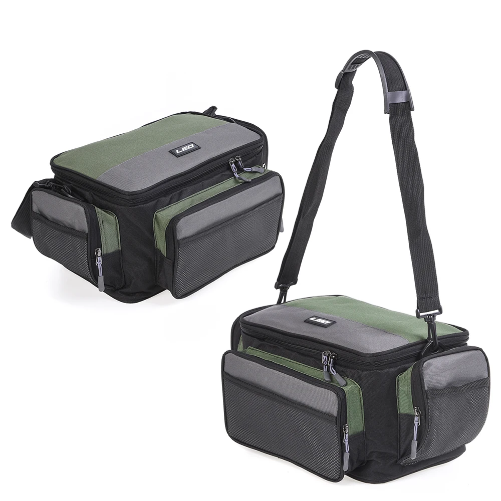 Bolsa de Pesca à Prova Acessórios de Pesca Ombro ao ar Dwaterproof Água Grande Capacidade Multifuncional Isca Pesca Equipamento Pacote Bolsas Livre 21 Esporte e Lazer