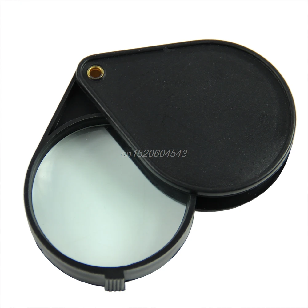 

New 5X 50mm Eye Loupe Magnifier Magnifying Glass Jeweler Tool Black R06 Whosale&DropShip