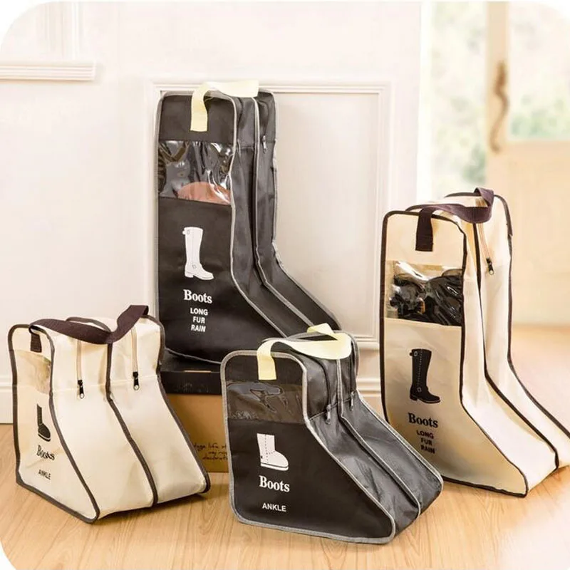 Portable Big Shoes Storage Bags Hanging Closet Cabin Shoe Cover Boots