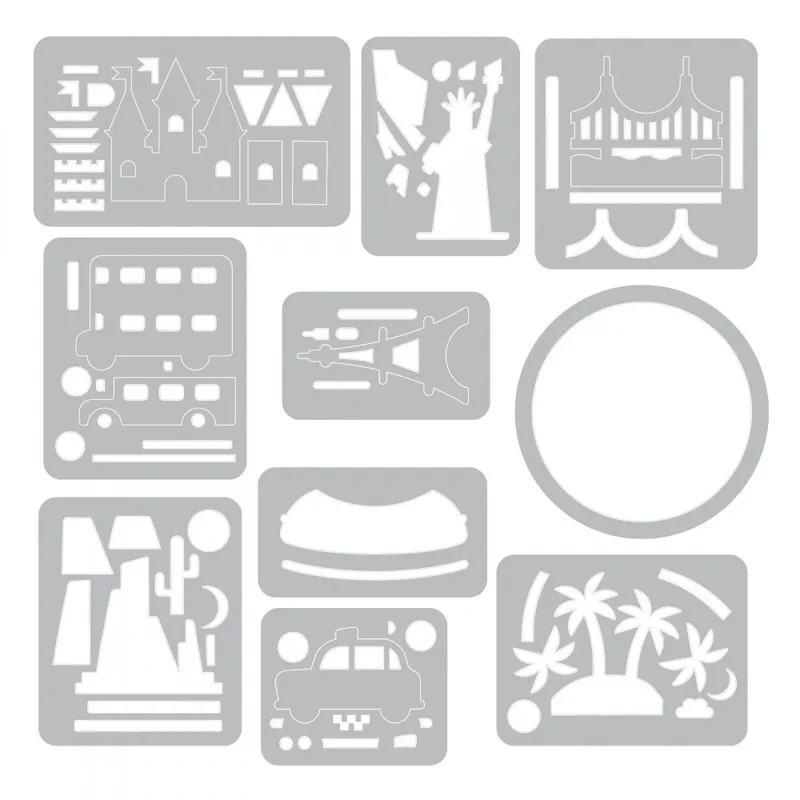 

New 2018 Arrival Metal Cutting Dies and Scrapbooking For Paper Making Tiny Travel Globe Embossing Stamps Frame Card Craft