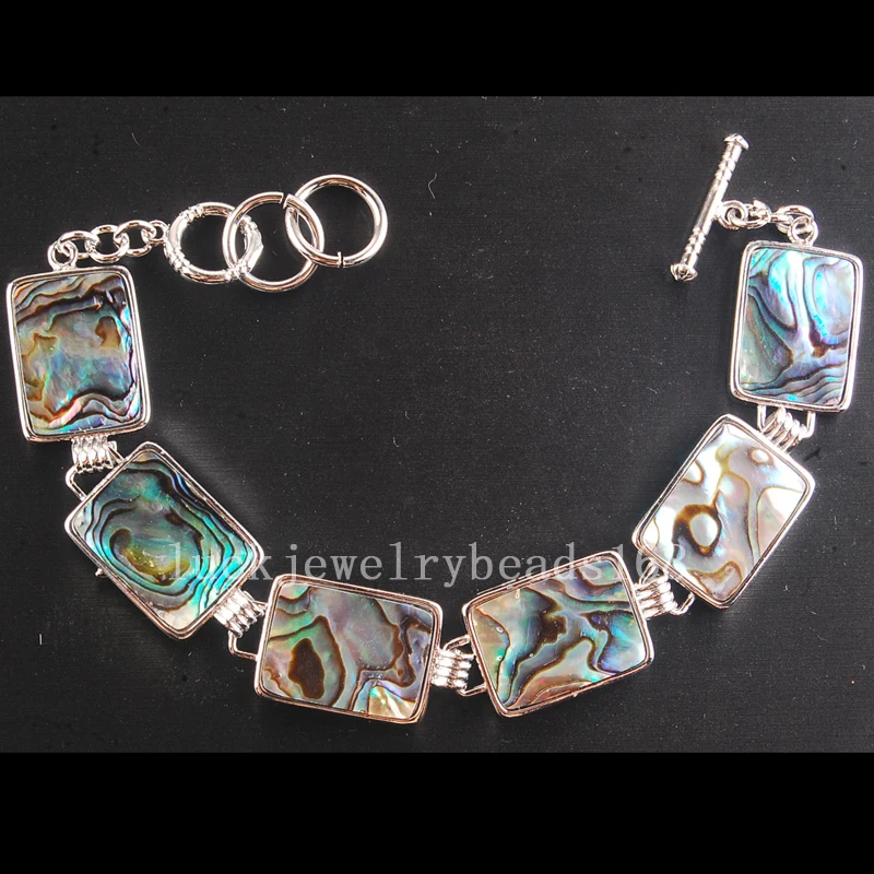 Модные ювелирные изделия Красивая Новая Зеландия Ablone оболочки продолговатый браслет FG6860