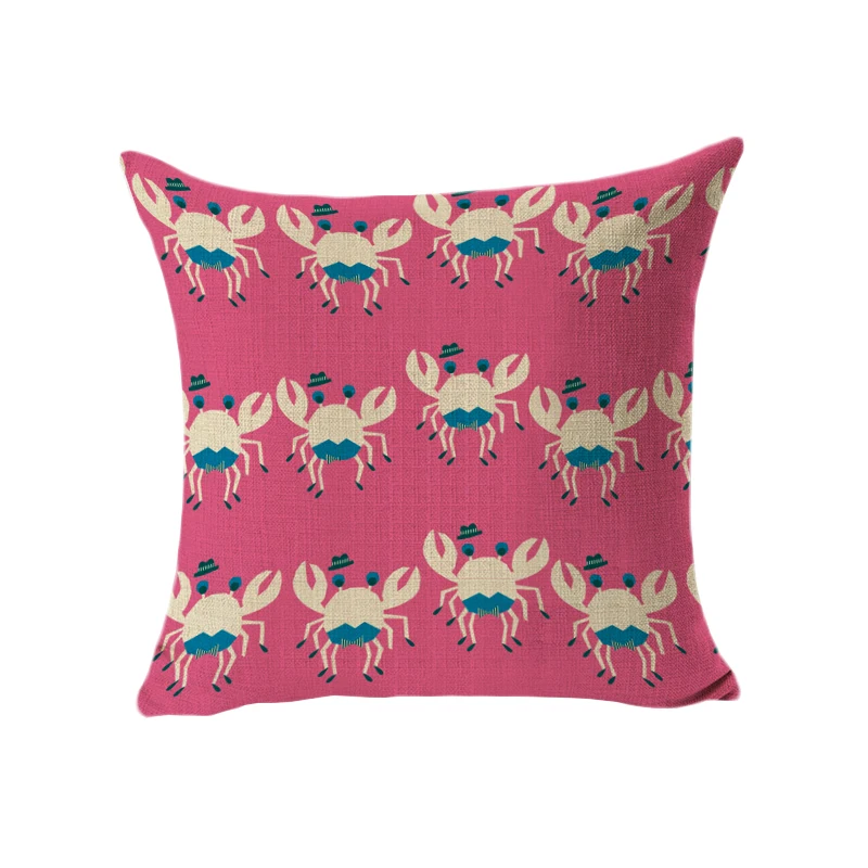 لطيف وسادة حيوان أليف يغطي للاهتمام رسمت باليد السلطعون اليقطين المخدة مكتب أريكة لغرفة المعيشة الديكور