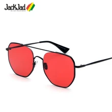 JackJad, модные неправильный многоугольник, металлическая оправа, крутые стильные солнцезащитные очки для женщин, бренд, дизайнерские солнцезащитные очки Oculos De Sol S31148