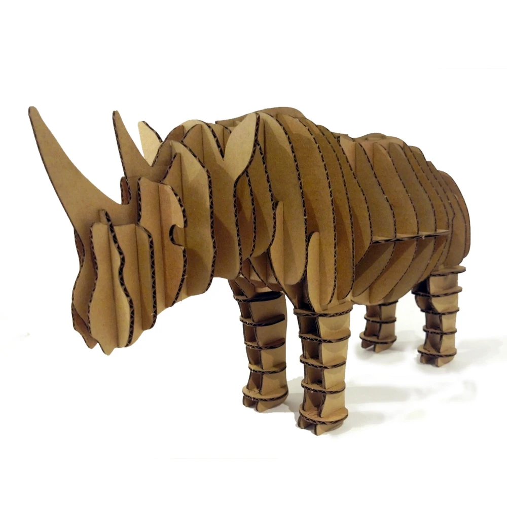 3d Puzzle Rhino Toys Model Paper Craft Kids Adults DIY Cardboard Animal Decoration Rhinoceros Decor Children 3d Puzzle Rhino Toys Model Paper Craft Kids Adults DIY Cardboard Animal Decoration Rhinoceros Decor Children