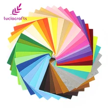 Lucia crafts 30 см толщина: 1 мм Войлок нетканый Войлок DIY украшения ручной работы случайный ассорти 12 цветов 12 шт./лот B1403