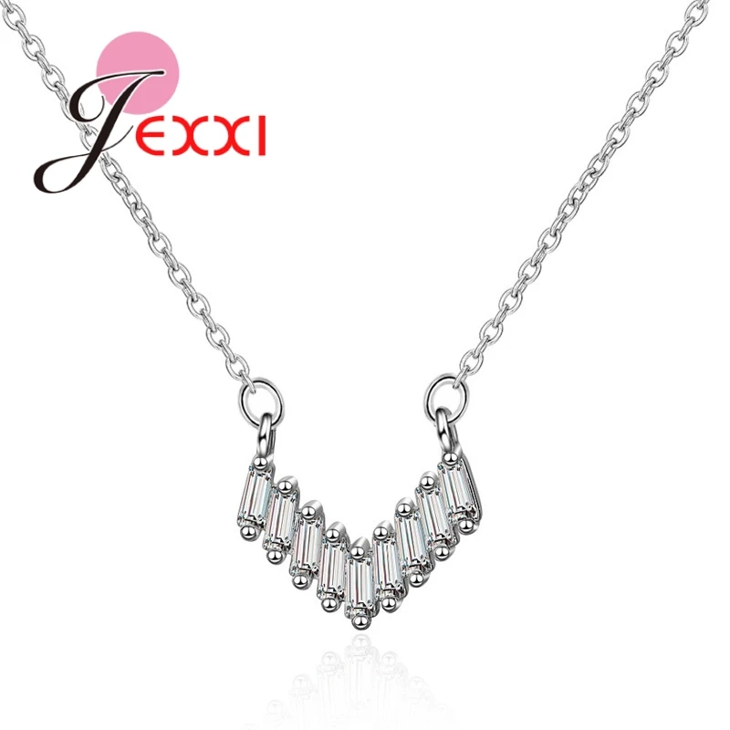 Фото High Quality Classic Geometric Korean Style 925 Sterling Silver Necklace For Woman Girls Lady Gifts Wholesale Price Hot Selling | Украшения