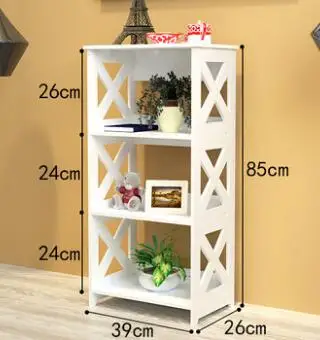 Bookshelf floor simple rack creative primary school combination bookcase multi-layer storage cabinet simple modern.