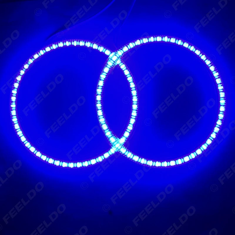 FEELDO 4 шт./компл. автомобиля светодиодный Halo кольца Ангельские глазки DRL фара для Ford Mondeo 02-05 # FD-3266