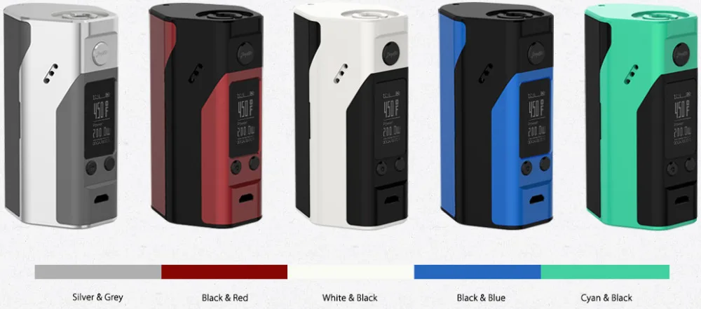 

100% Original Wismec Reuleaux RX200S TC 200W OLED Screen Box Mod with Upgradeable Firmware Reuleaux RX200S Colorful