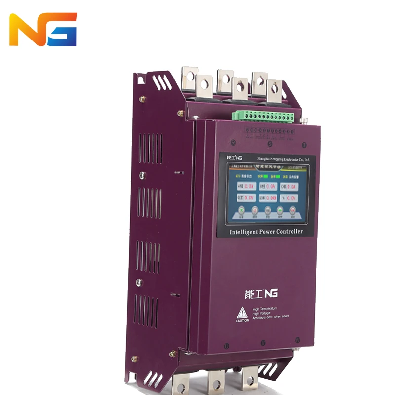 

Color screen 75 kw three-phase motor soft starter crusher motor pump fan intelligent soft start control cabinet nenggong