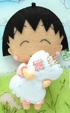 

Cherry child doll Fabric Felt kit Non-woven cloth Craft DIY Sewing set Felt Handwork Material DIY needlework supplies