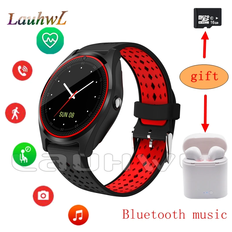 

V9 Women smart watch Android Wearable smartwatch heart rate monitor music player Fitness Tracker sport watch For Iphoen xiaomi