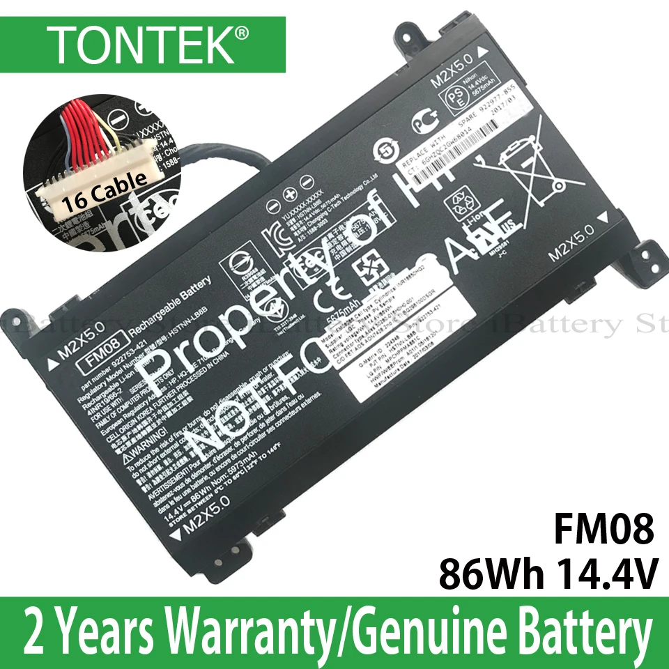 Подлинный аккумулятор FM08 для HP OMEN 17 17-AN013TX 17-AN014TX HSTNN-LB8B 922753-421 922977-855 | Компьютеры и