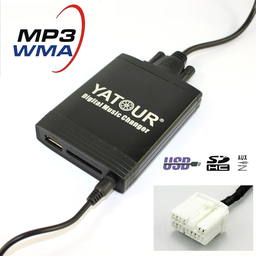 Yatour Автомобильный цифровой музыки чейнджер для Fiat Sedici suzuki sx4 Grand Vitara Opel Agila YT-M06 USB MP3