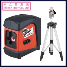 ACULINE AK32 красный лазерный уровень самонивелирующийся ударопрочный и 1,2 м штатив с адаптером Cross line spirit level 2 линии 1dot