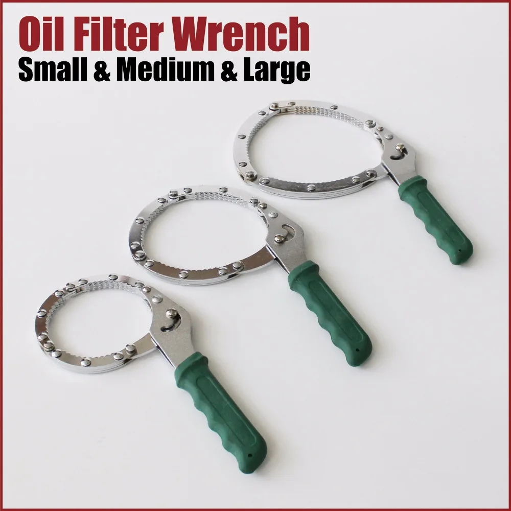 

Heavy Duty Chain Wrench For Oil Filter in 3 Sizes S M L OW-SML