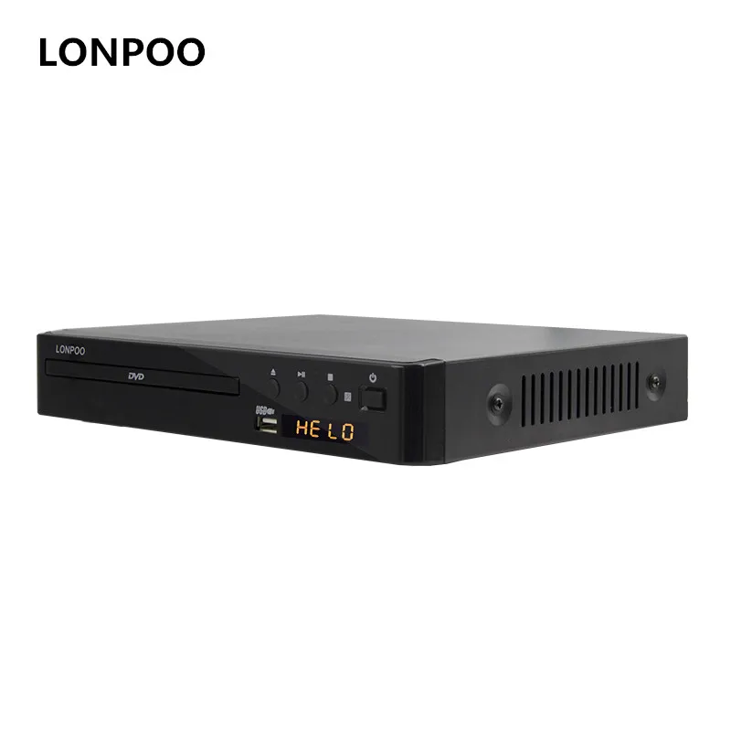 LONPOO 2 0 Channel Plastic DVD Player USB HDMI LED Display Multi Language OSD Menu Home