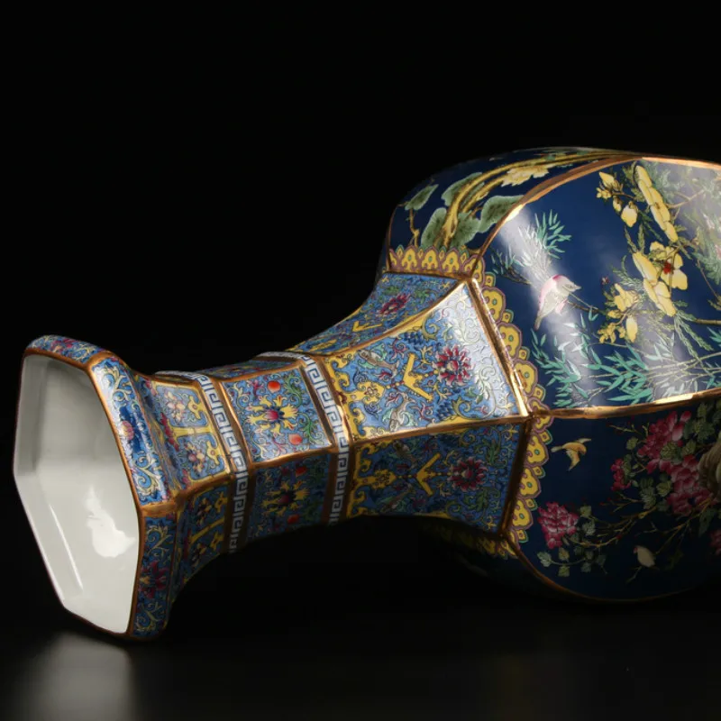 Винтажная эмалированная коллекция в стиле Jingdezhen ручная работа золотой