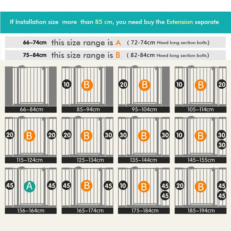 RU! 75-85 см детская безопасная лестница safey ворота ограждение для детей Пэт собака сетка перила забор изоляция много размеров